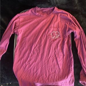 ivory ella maroon lion shirt